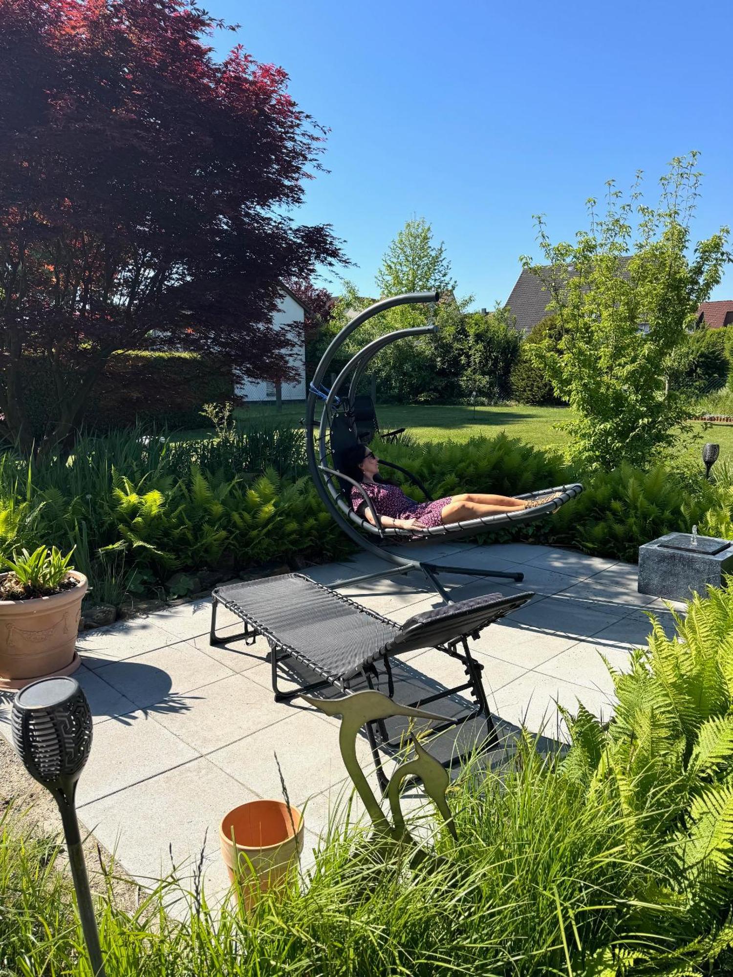 Ferien-Whg Stuenkel Nahe Steinhuder Meer Mit Garten Und Balkon Esterno foto